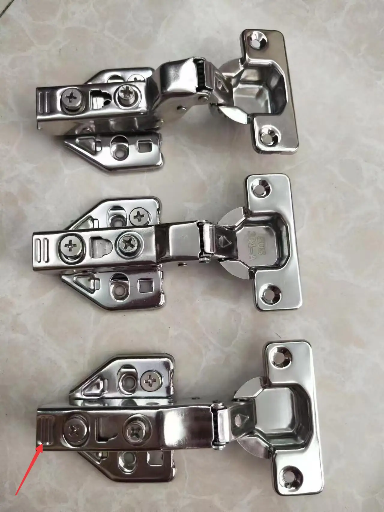 

Stainless Steel Cabinet Door Hinges Damper Buffer 3D/4D Soft Automatically adjust to turn off the silent buffer damper