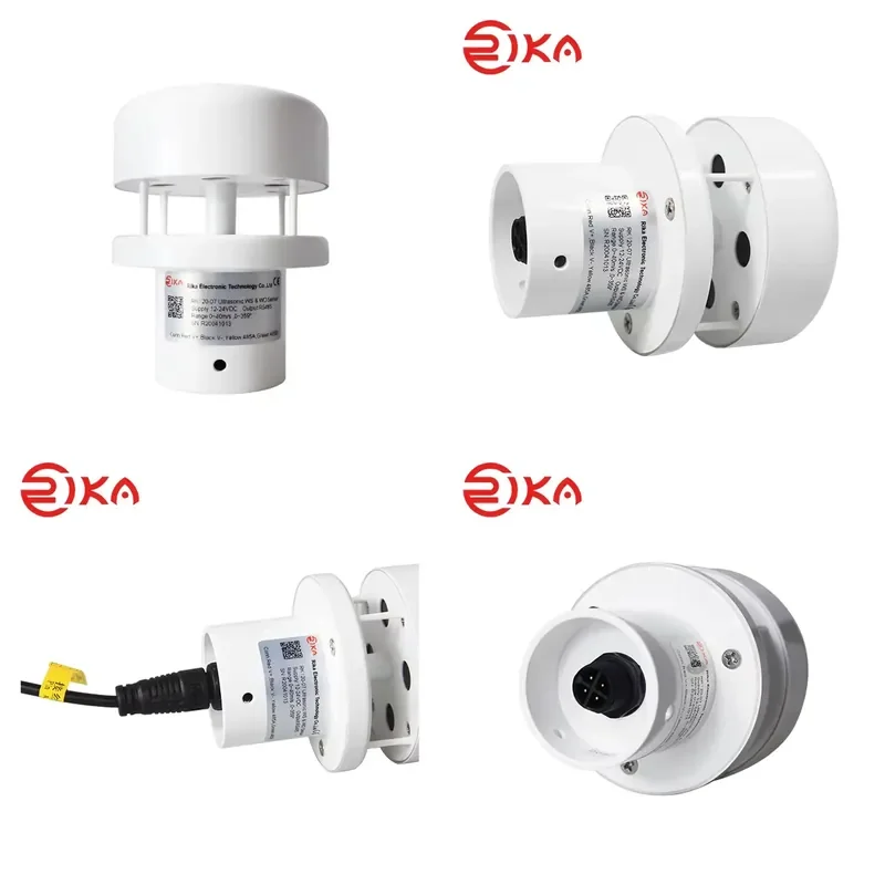 *2026*  HOT RK120-07 RIKA Low Cost Wireless 4G WiFi Digital Ultrasonic Anemometer ABS/ASA 12-24V Wind Speed 0-40m/s 2%
