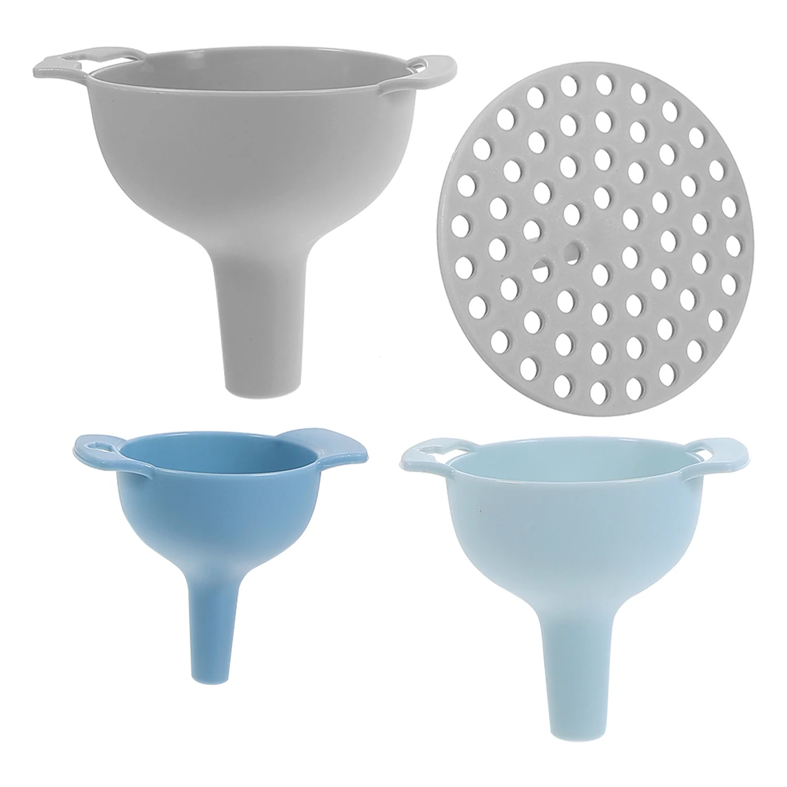 

1Set Multi-Function Household Kitchen Funnel PP Wide Mouth Funnel for Oil Liquid Filling Bottles Food Vinegar Transfer