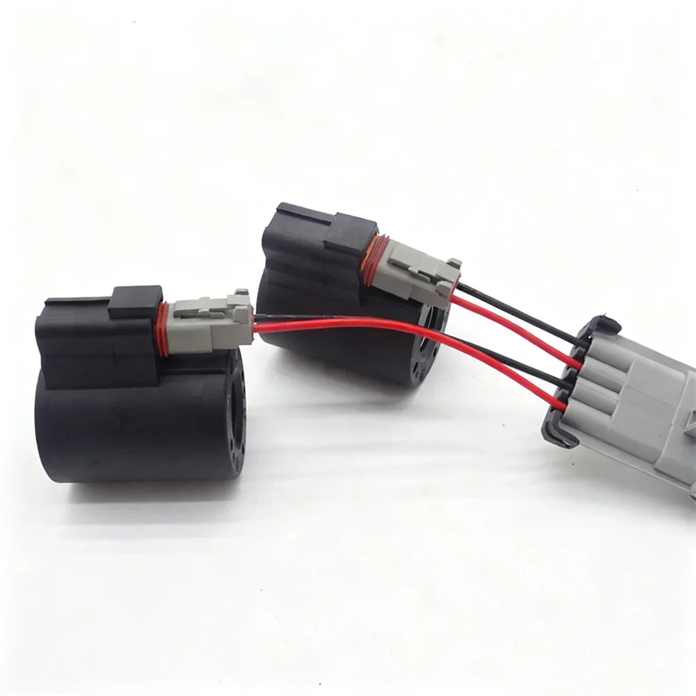 For Tractor Repair Solenoid Valve Hydraulic Component Black Electromechanical Quick Installation For Case IH 580SL