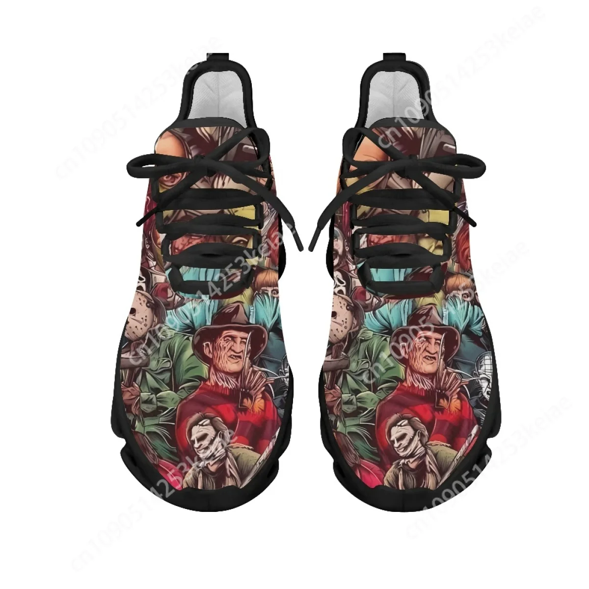 Horror Movie Killer Character Sneakers for Women Men Jason/Michael Myers/Chucky Air Cushion Tennis Shoes Halloween Gift Footwear