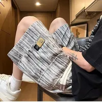 Tie-Dye Workwear Pants Men's Shorts Summer New Trend Brand Large Size Casual Five-Quarter Pants Middle Pants for Men