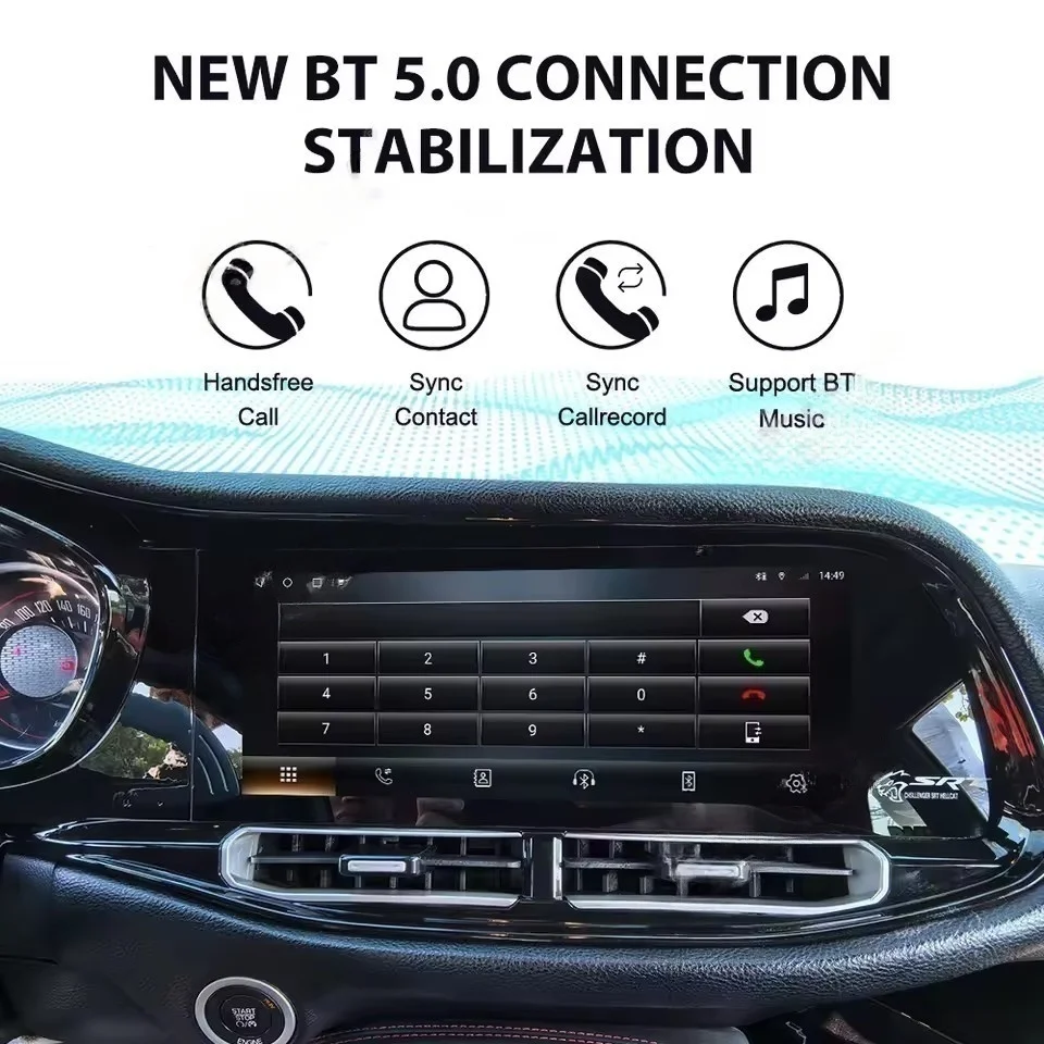 

12.3 Inch For Dodge Challenger 2010-2024 Carplay Android GPS Navigation Car Radio Multimedia Player Head Unit Auto Touch Screen