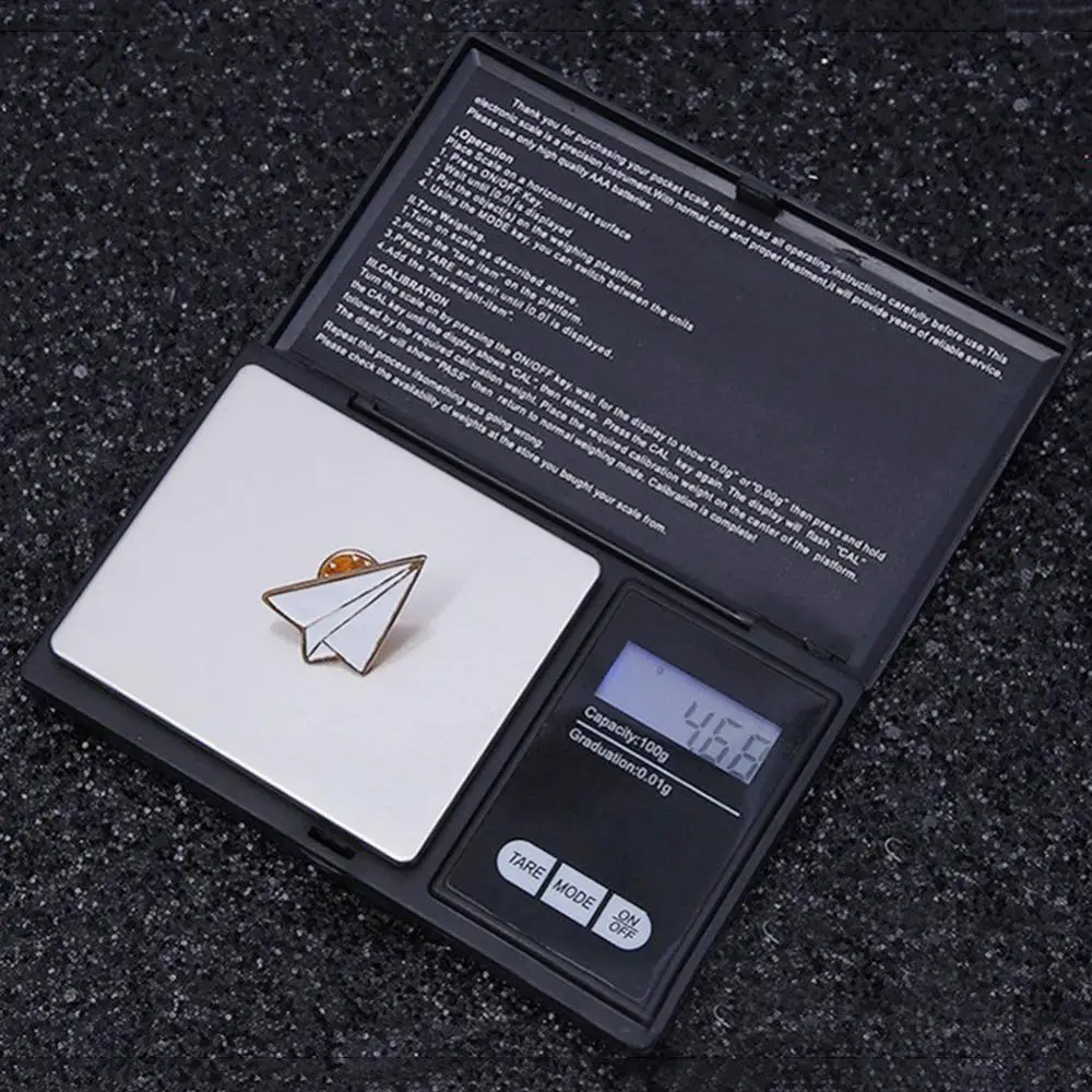 100g/0.01g 500g/0.1g Jewelry Scale Electronic Pocket Mini Precision Digital Scales for Jewelry