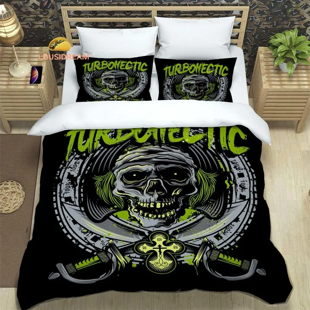 Devil Hip Hop Sheet Quilt Covers Bedding Dormitory Sheets Three-piece Bedding Set Three-piece Soft Warm Bedding Set