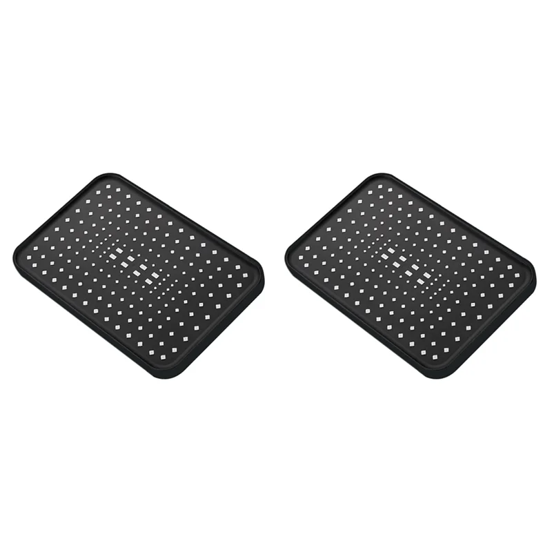 ABJN-2Pcs Cabezal de ducha de lluvia con rociador superior de alta presión de 12 pulgadas Cabezales de ducha de lluvia de mayor flujo Cabezal de ducha de lluvia-Negro