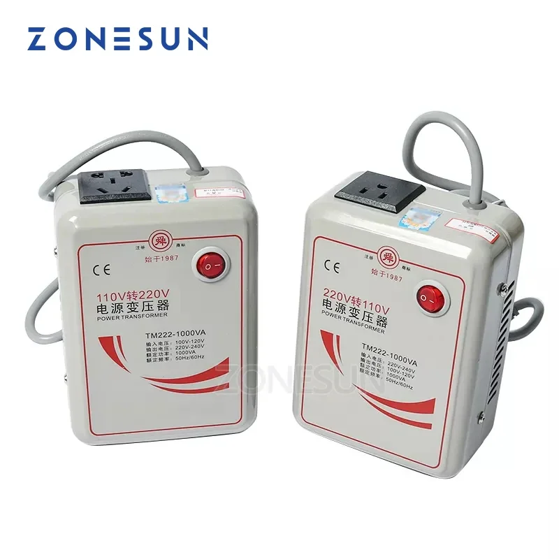 

ZONESUN Power Transformers Mashin 500W 1000W 2000W 3000W Turn 110V to 220V Appliances Voltage Power Converter 50Hz/60Hz