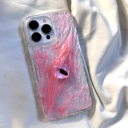 Cherry Blossom Crystal Eyes for iPhone 16Pro case iphone 15promax advanced feeling 14Pro handmade 13Pro personality 12