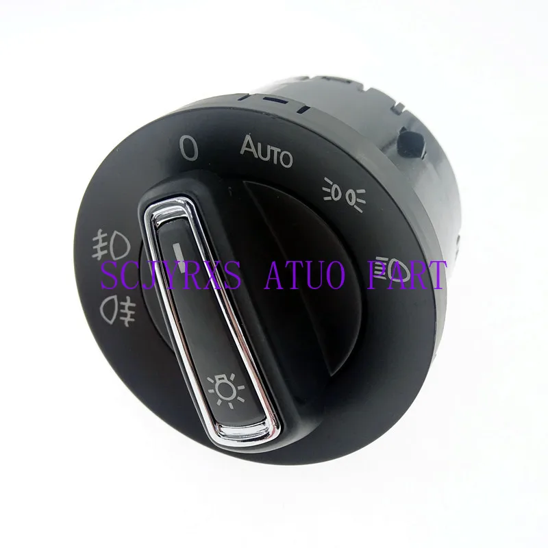 Chrome Auto Headlight Switch With Fog Light Control 5GG941431D For VW Golf 7 MK7 Polo 6C Tiguan Touran 5GG 941 431D