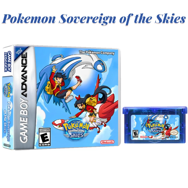 

Pokemon Sovereign of The Skies GBA Game Card Box American Edition Game Cartridge Children's Toys As Christmas Gifts