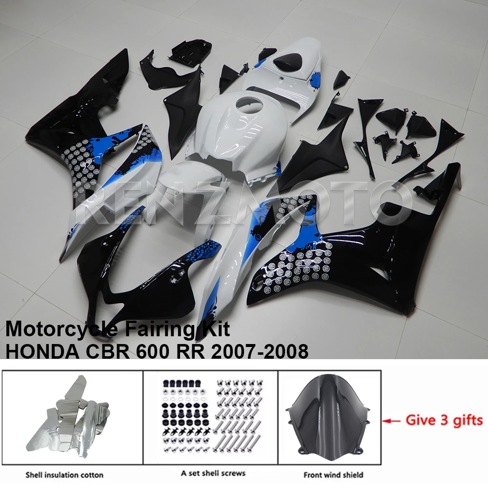 For HONDA CBR600RR 2007-2008 Fairing H0607-1007b Motorcycle Kit Body Kits Decorative Plastic Guards Accessories Shells