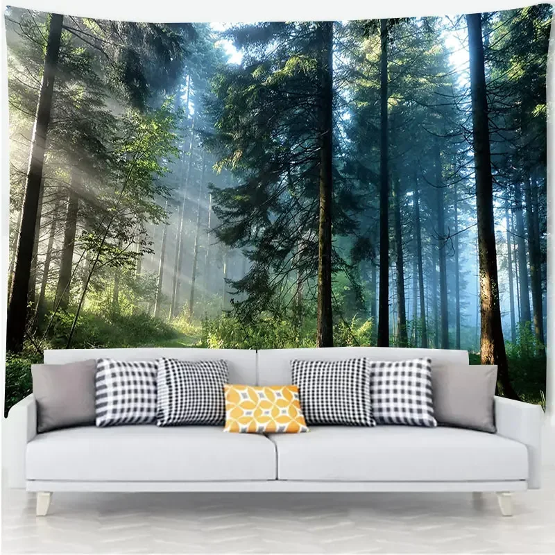 Scene Tree Forest Tapestry Tree Tapices Room Wall Art Home House Bedroom  Aesthetic Decor For 2023 Tapiz Y2k Arazzi Hanging