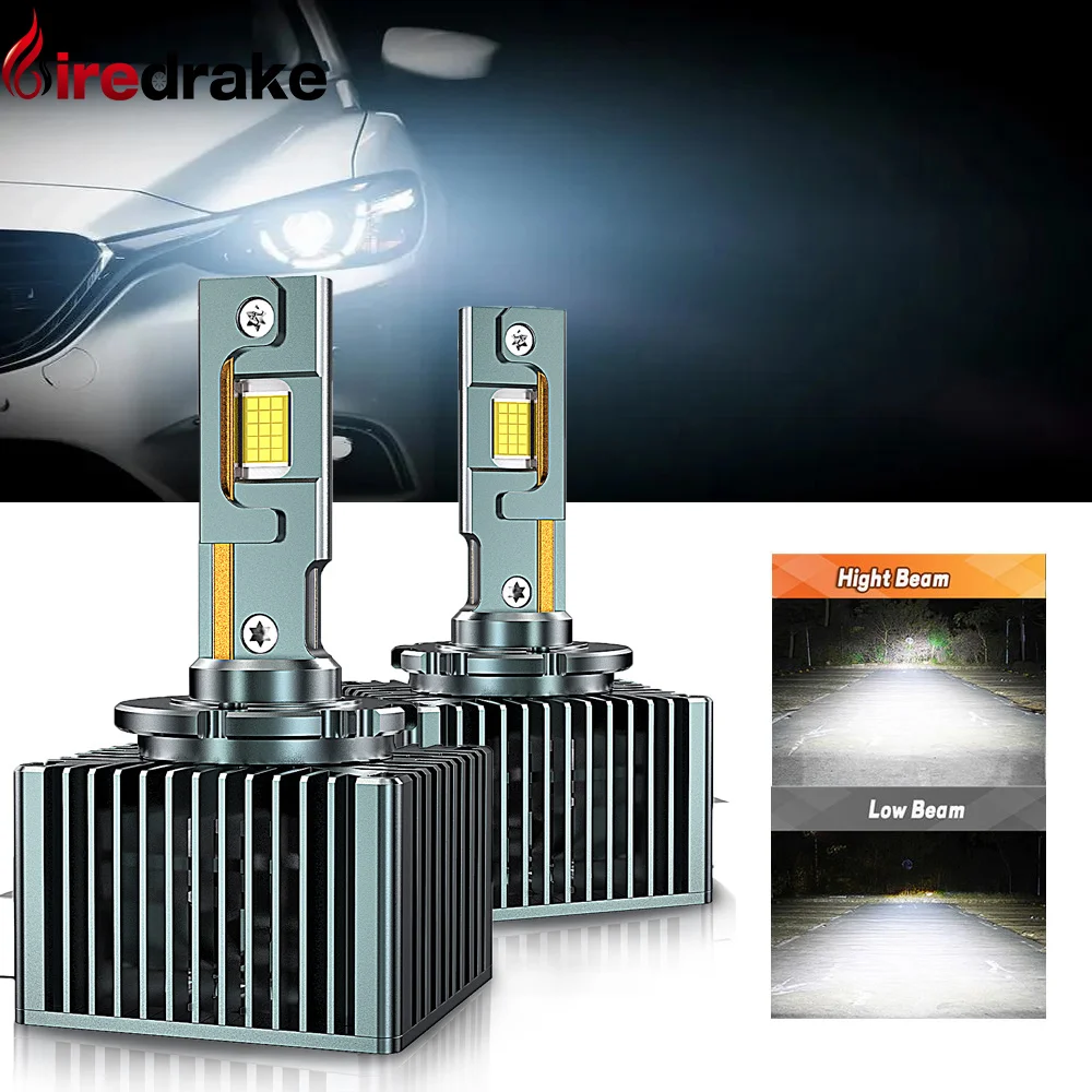 

LED D1S Headlight D2S D3S D4S High Power 360W Car Headlamp Canbus Bulb 40000LM 6000K Turbo LED Auto Headlight Fog Light 32V