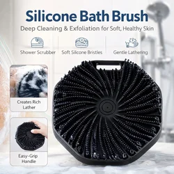 Silicone Body Scrubber Bath Shower Cleansing Brush, Body Scrubber Shower Cleaning Exfoliating Use for Sensitive Skin,