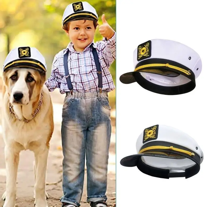 652F Fashion Marine Kapitänsmütze, bestickte Matrosenmütze, Marinehut