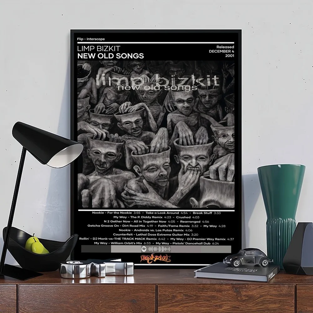 Limp Bizkit Classic Vintage Posters Waterproof Paper Sticker Coffee House Bar Home Decor