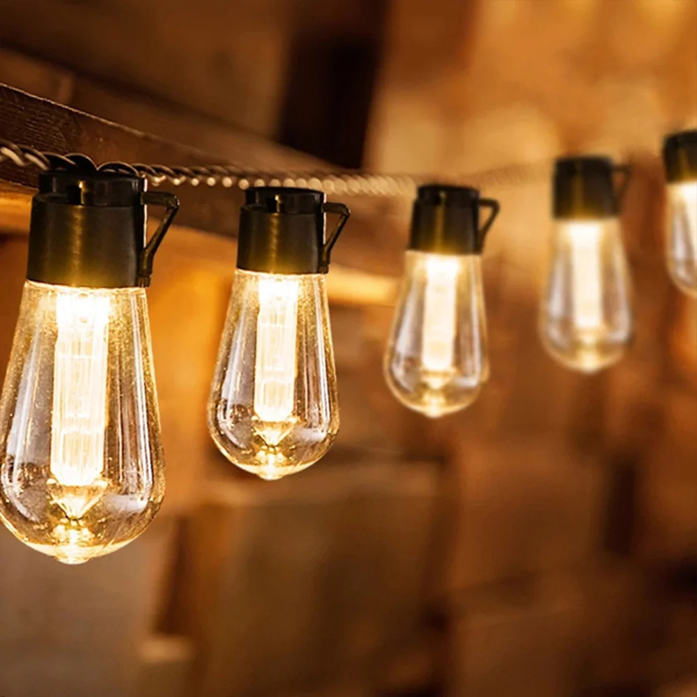 Solar String Light Bulb Living Room Strip Lightbulb Festival Decoration