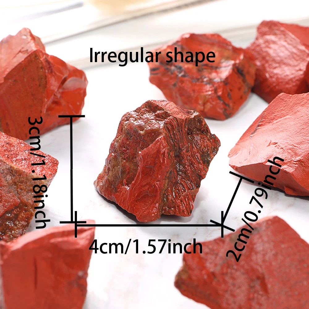 Natural Red Jasper Stone Minerals Specimen Raw Mineral Irregular Shape Expanded Fragrant Stone Fish Tank Bulk Decorative Rock