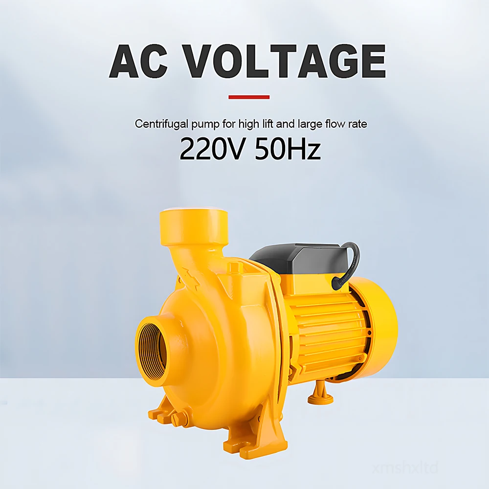 220V Head:12m Flow:22.2m3/h Water Pump Centrifugal Pump High-lift Large-flow Industrial Self-priming Booster Pump Agriculture view 4
