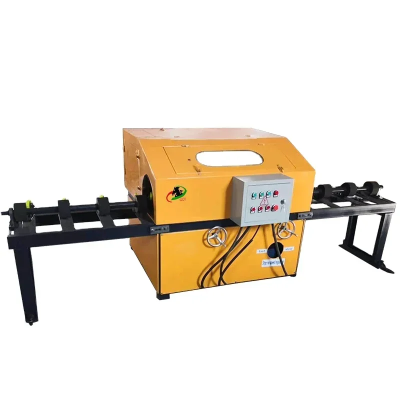 Automatic round tube polishing machine stainless steel tube copper aluminum rod deburring wire drawing machine