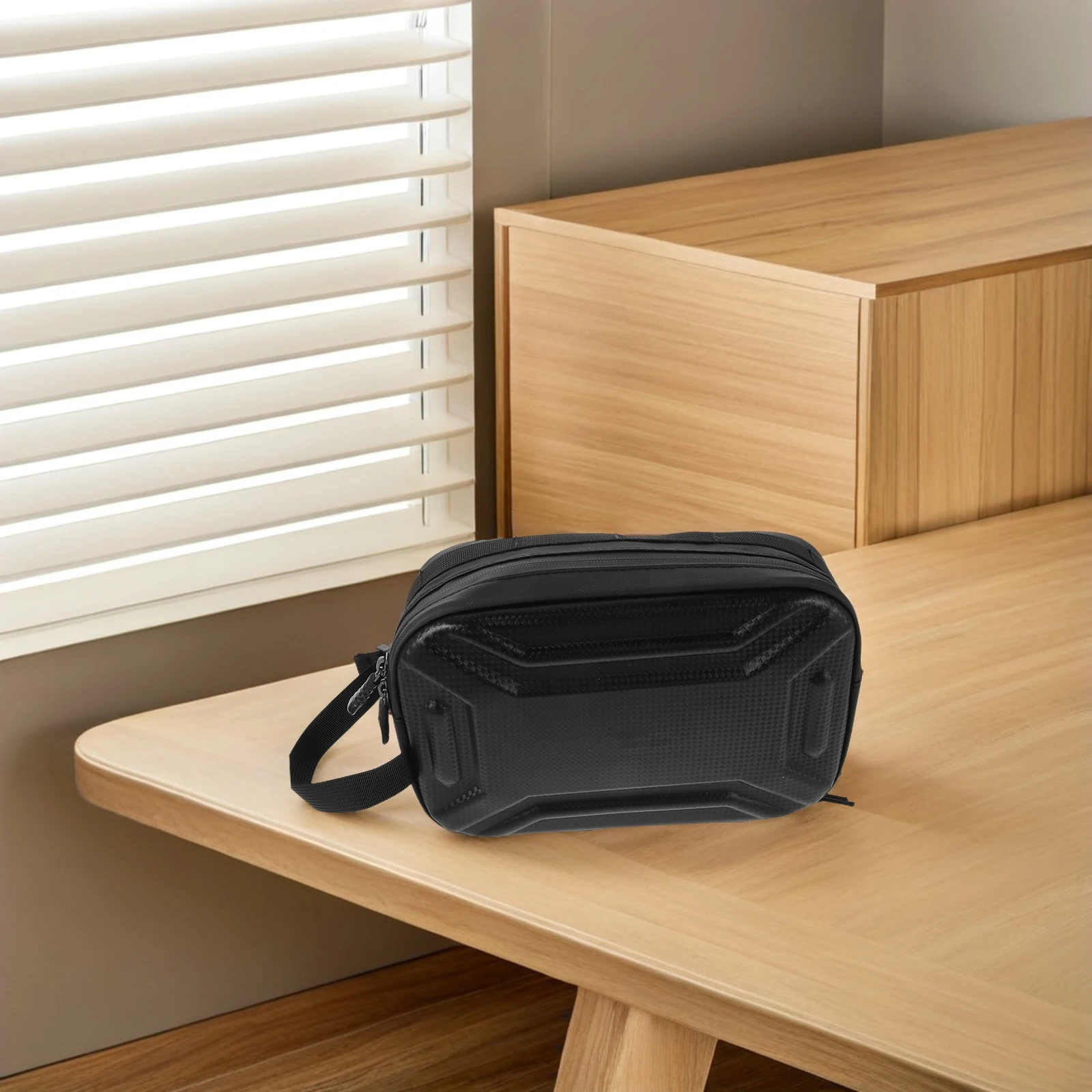 Bike Handlebar Storage Pouch Spacious Design Durable Hard Shell Universal Fit for Bicycles Electric Bikes Scooters Cycling