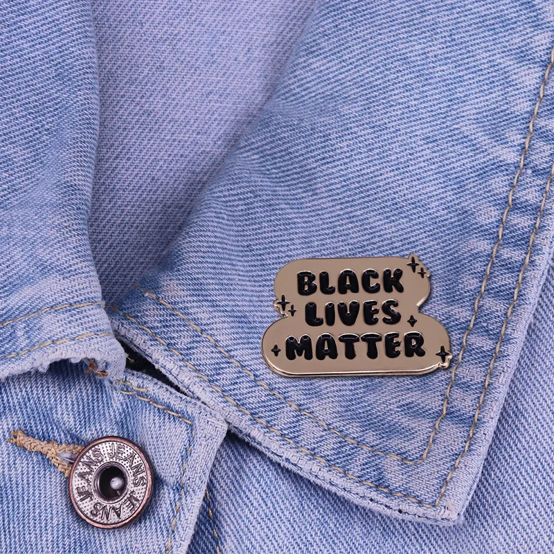 Human Rights Equality Enamel Pins Custom ' Black Lives Matter ' Brooches Luxury Copper Lapel Badges Jewelry Gifts Drop shipping