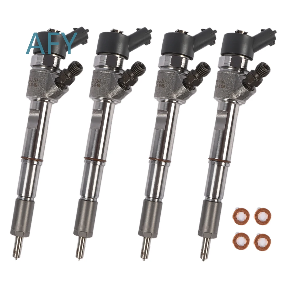 4PCS Fuel Injectors 0445110457 0986435254 5801470098 for New Holland Iveco T4 T5 3.4 diesel engine replacement parts for