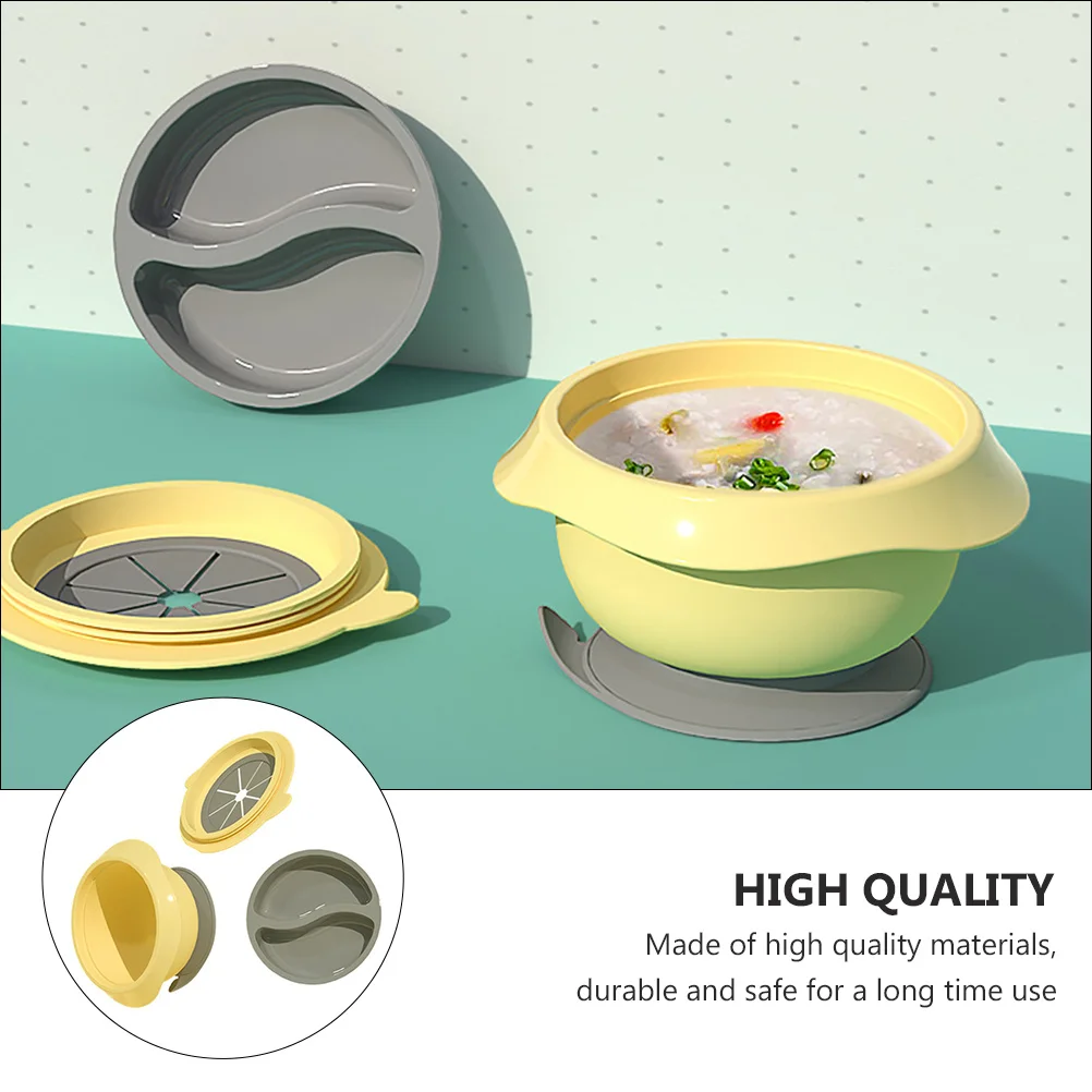 

Baby Suction Cup Bowl Portable Detachable Safety Feeding Tableware Leak Proof Insulation Food Storage Carry Bowl for Infant Kids