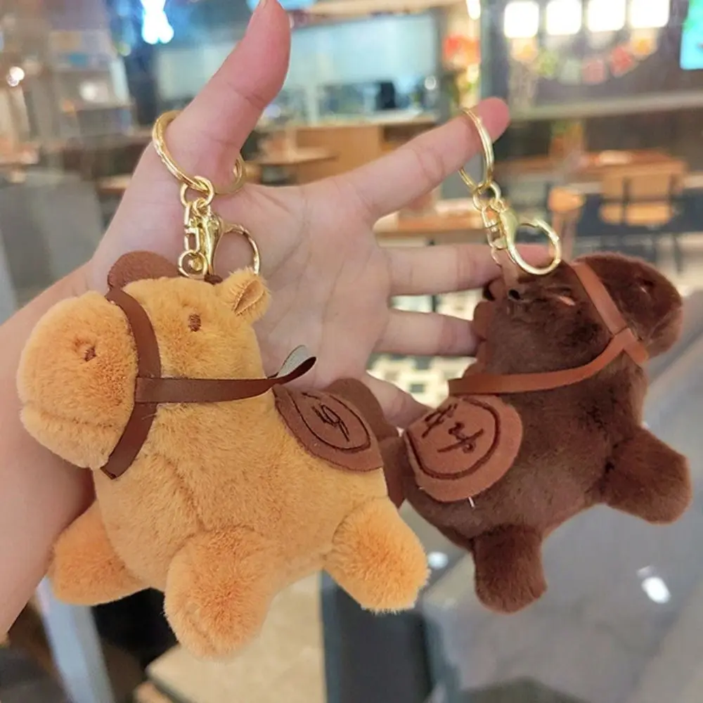 Creative Feel Comfortable Pony Keychain Bag Accessories Portable Doll Plush Keychain Kawaii Anti-lost Plush toy pendant Couple