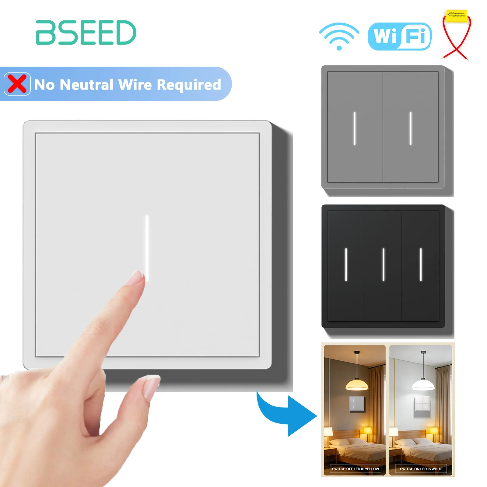 Bseed Wifi Button L…