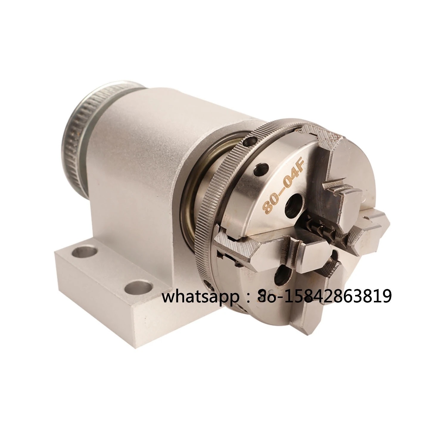 Stainless steel miniature lathe woodworking Buddha bead machine 4claws chuck Spindle Large through hole 65 3-jaw80 spindle clamp
