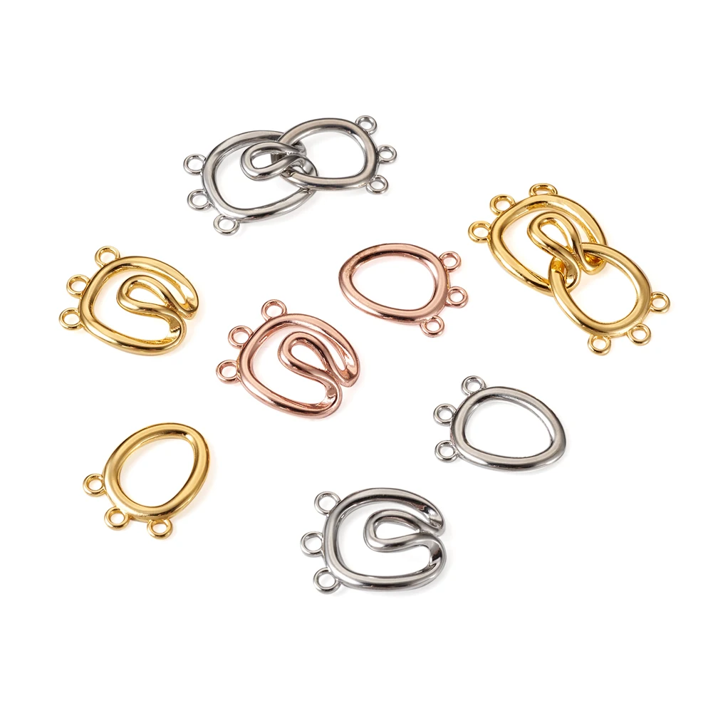 5Set 36mm Brass Hook Clasps Multi-Strand ClaspFor Necklace Bracelet DIY Jewelry Making Finding Accessories Decor Supplies