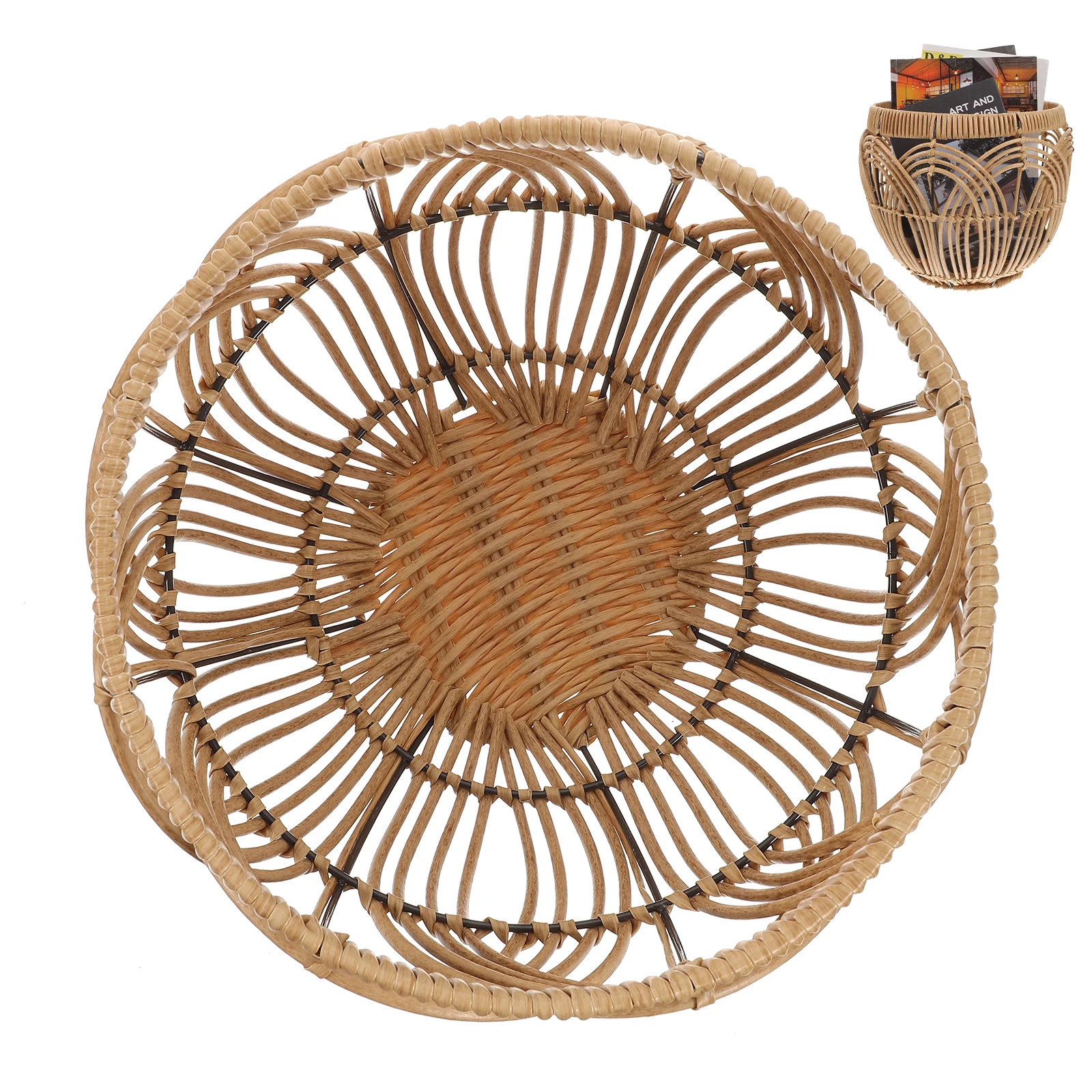 

Storage Basket Kitchen for Pantry Small Baskets Organizing Countertop Fruit Woven Food