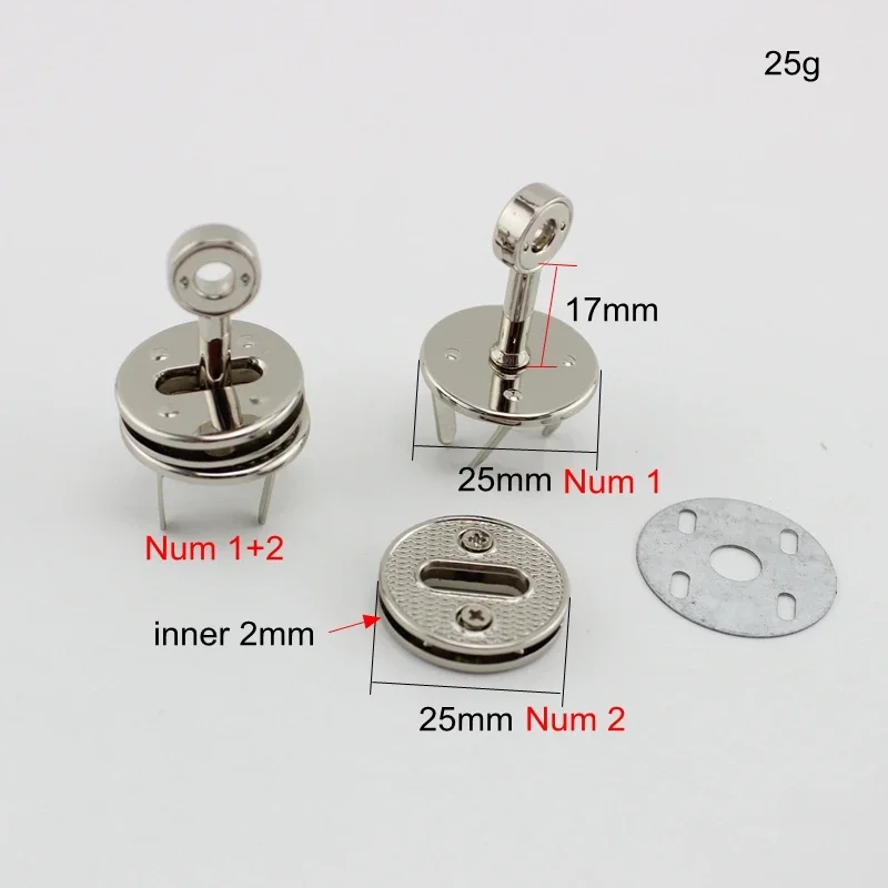 10-50pcs 25mm 1 Inch Gold Silver Color Round Sole Plate Screws Eyelet for sew purse bags hanger metal,Purse Lock grommet Plates