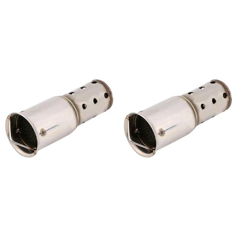 2X Universal 51Mm Motorcycle Exhaust Muffler Pipe DB Killer Noise Sound Eliminator