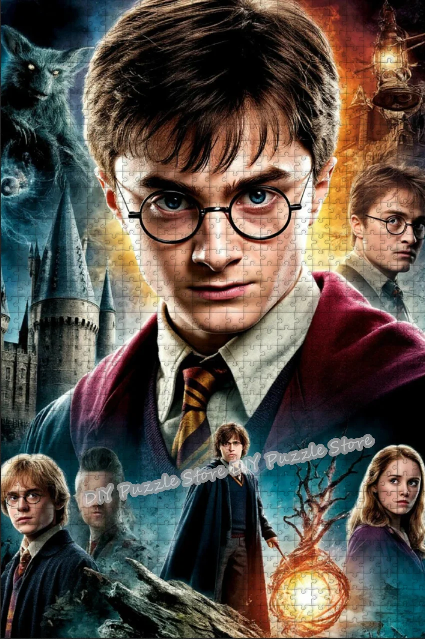 ハリー・ポッター キャラクタープリントパズル 108/200/300/500/1000/1500ピース DIY ストレス解消おもちゃ ジグソーパズル 大人向けギフト