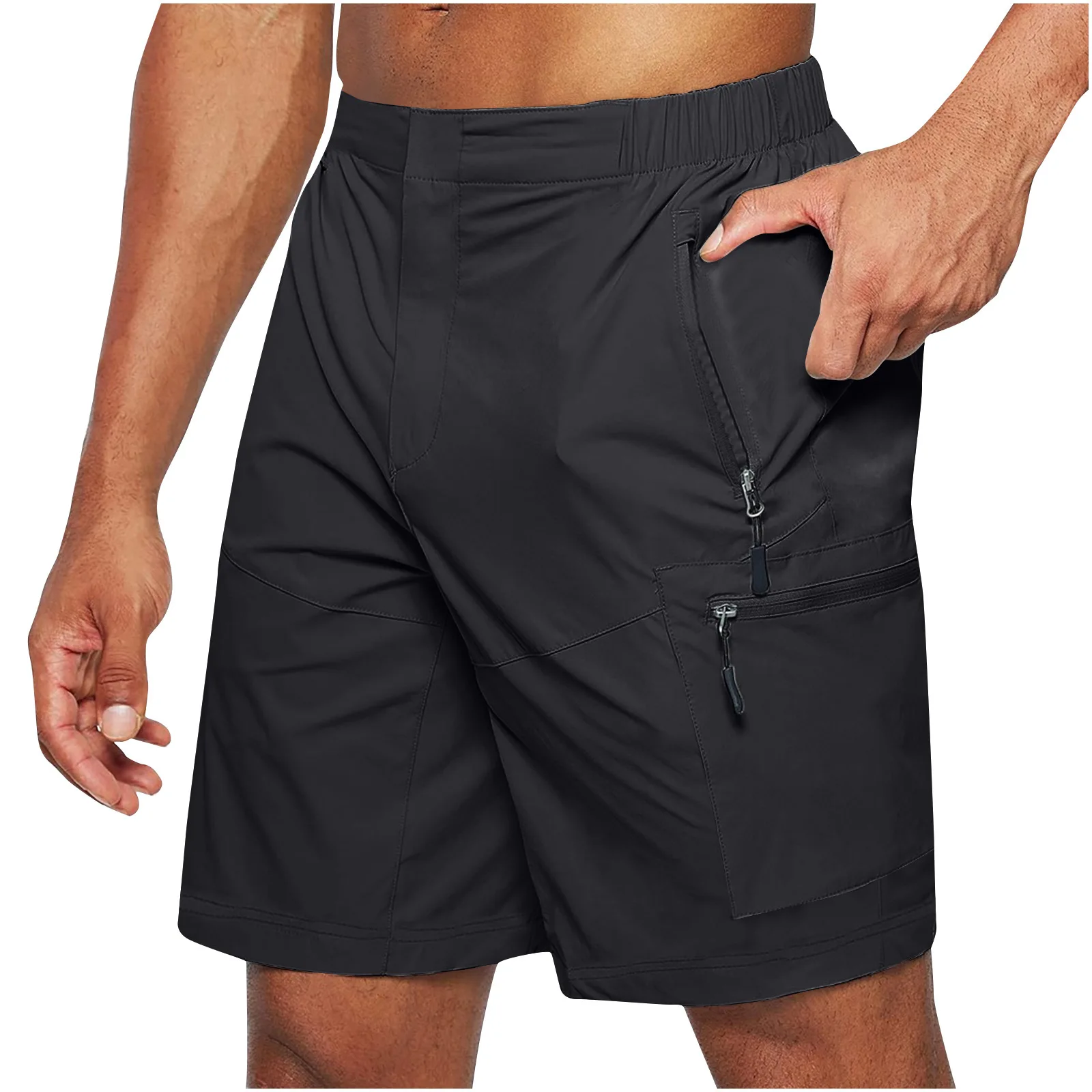 Men's tooling Shorts Large Size Zipper Shorts Multi-pocket Mobile Phone Men's Shorts