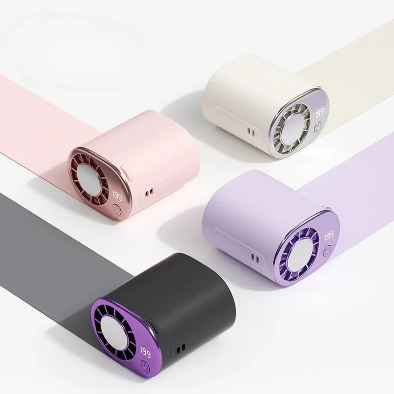Portable Semiconductor Ice Compress Waist Fan USB Recharge Strong Wind Hanging Cooling Artifact Outdoor Umbrella Cooler
