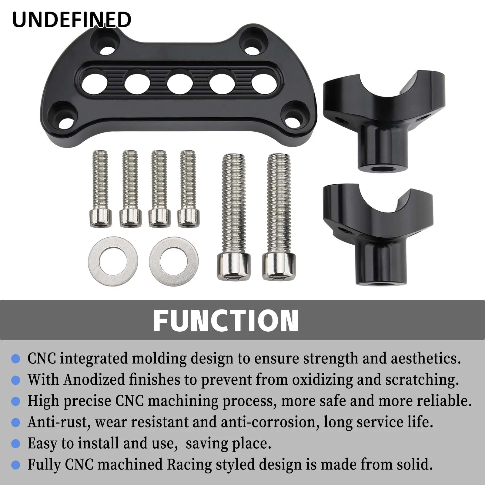 Motorcycle Handlebar Riser Top Clamp For Harley Sportster 883 1200 Dyna Low Rider Softail Street Bob Moto Accessories Aluminum