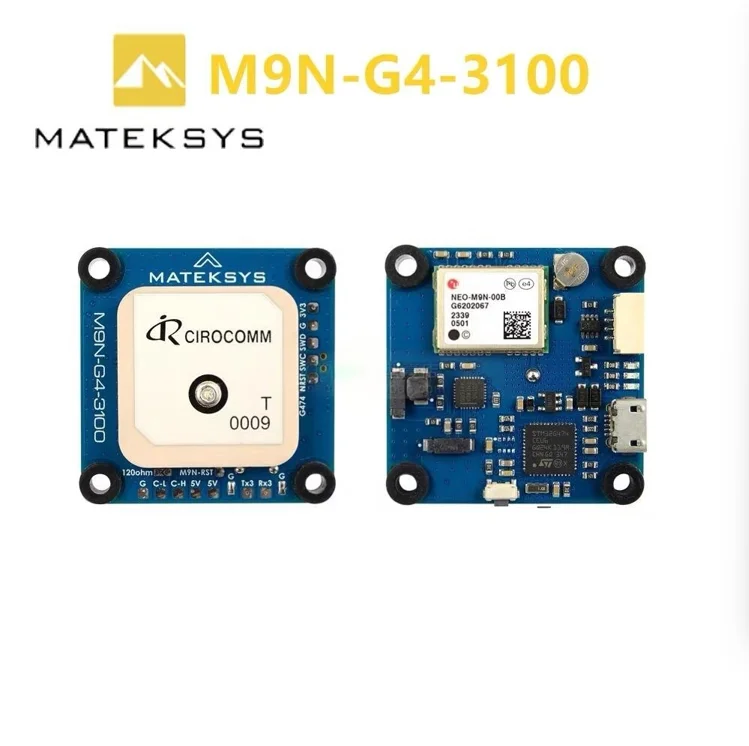 Mateksys GNSS M9N-G4-3100 GPS Module High Sensitivity for FPV Drone Plane ArduPilot PX4