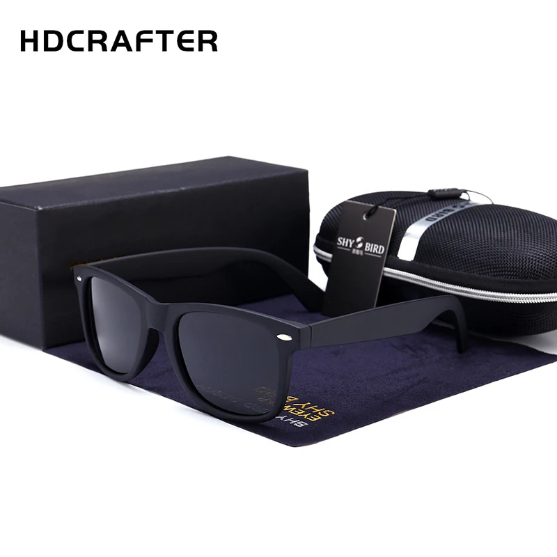HDCRAFTER Retro Sunglasses Women Men Polarized Sunglasses Driving Luxury Brand Design Elegant Female Square Oculos 2140
