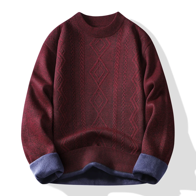 Fashionable Knitted Sweater for Men's Winter 2024 Collection