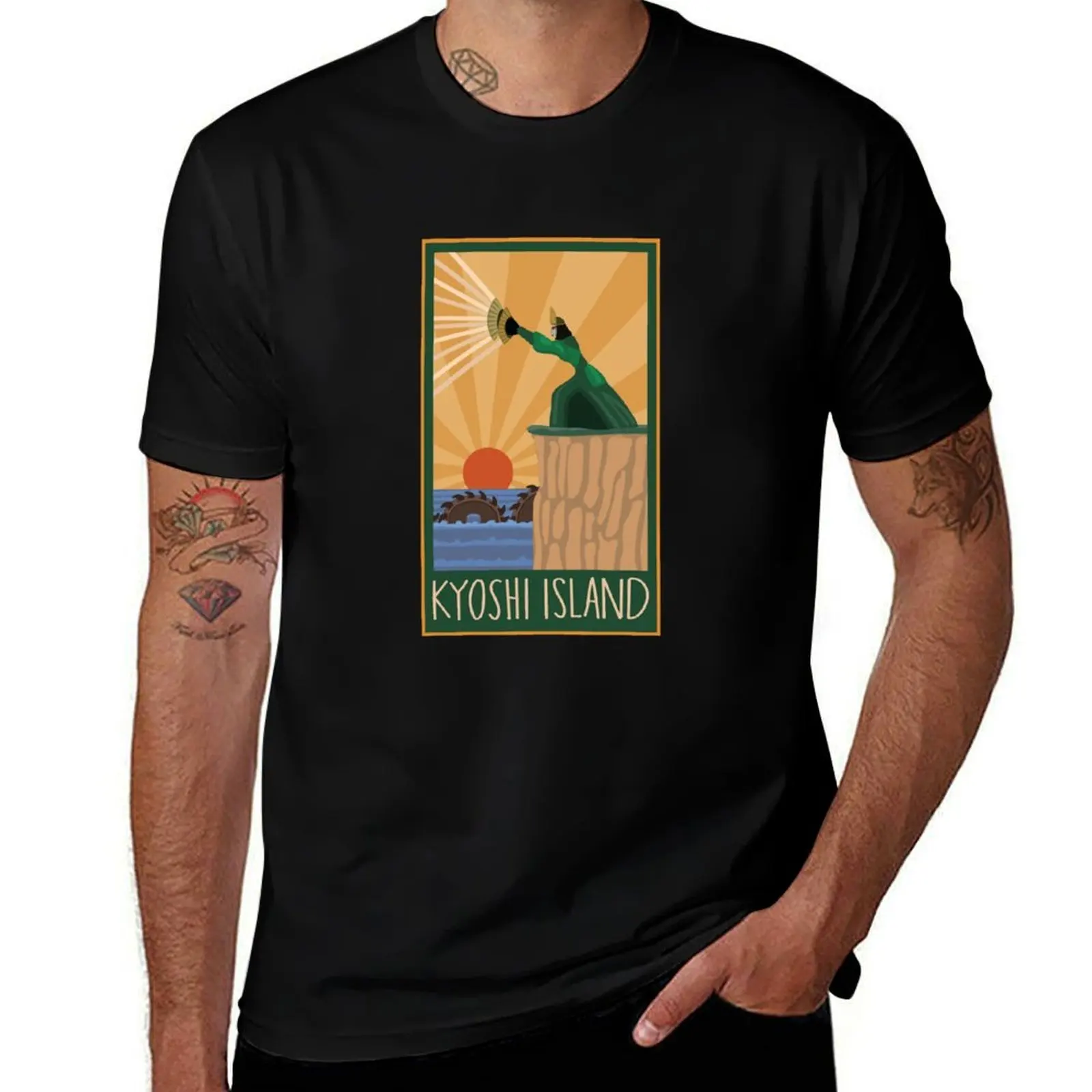 

Kyoshi Island Print w/ the Unagi T-Shirt t shirt man designer man t shirt summer T-Shirt
