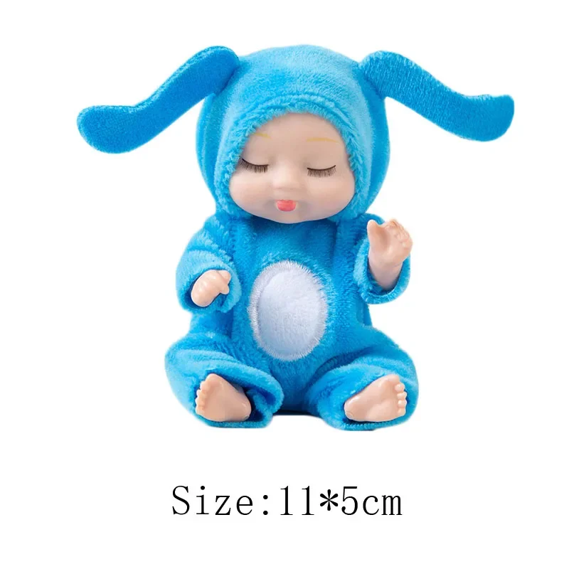 6pcs/set Mini Sleeping Mini Reborn Dolls Children Cute Baby Dolls Boys Girls Reborn Adorable Toys Simulation Princess Toy