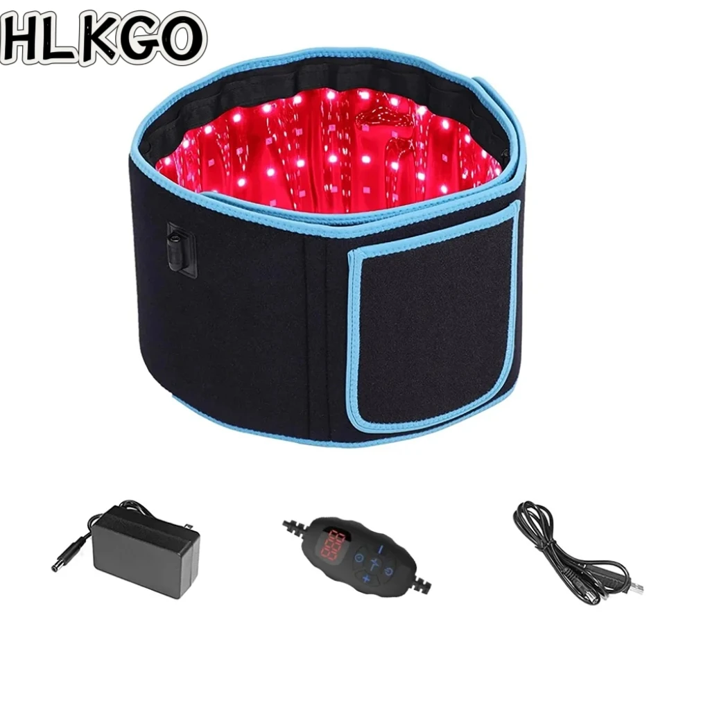 

Профессиональный пояс для светотерапии красным светом с 4 режимами, зарядкой через USB и от сети, универсальные вилки US/EU для дома и путешествий