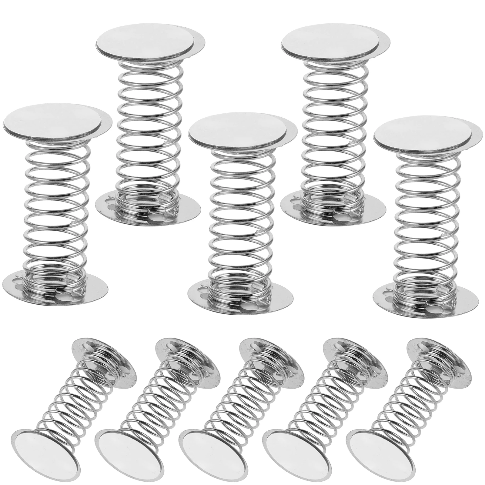 

10pcs Spring Base Ornaments Adhesive Double Sided Shaking Springs DIY Crafts Wobble Heads Replacement Small Steel