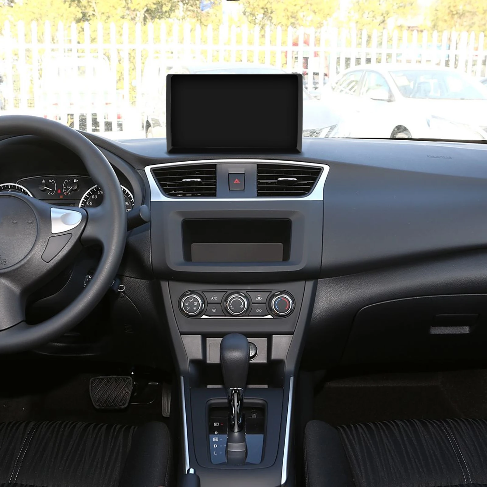 

10Inch Car Navigation Modification Frame 9Inch Large Screen Universal Compatibility DIY Center Console Screen Protector Vehicle