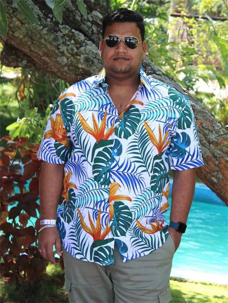 

Men's Hawaiian Shirt Parrot Tropical Art Quick Dry Summer Men's Shirt Causal Hawaiian Shirts For Men Holiday Button Down Shirts