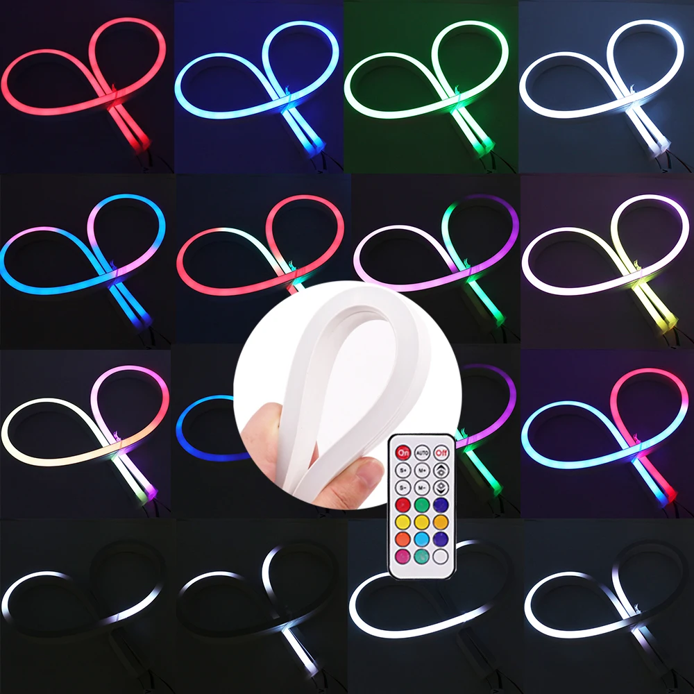 DC5V 12V SK6812/ WS2811 Dream Color LED Light Strip RGB RGBNW Neon Lights 60LEDs/m Waterproof 12X20/ 12X24mm Flexible Tape