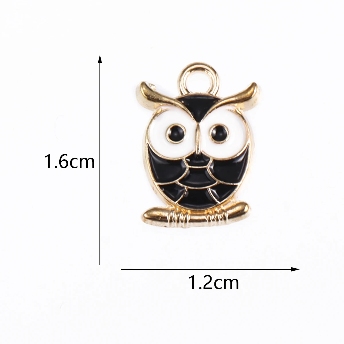 10Pcs Enamel Owl Charm for Jewelry Making Bulk Cute Animal Pendant Earrings Accessories Diy Craft Supplies Metal Materials